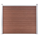 vidaXL Schuttingpaneel HKC 180x146 cm Bruin - 68% Korting!
