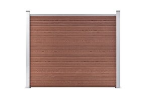 vidaXL Schuttingpaneel HKC 180x146 cm Bruin - 68% Korting!