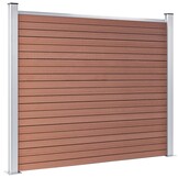vidaXL Schuttingpaneel HKC 180x146 cm Bruin - 68% Korting!
