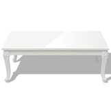 vidaXL Salontafel 115x65x42 cm hoogglans wit