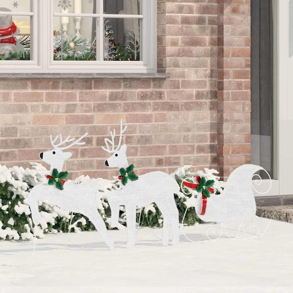 vidaXL LED Rendieren Decoratie 3 stuks Koud Wit - 36% Korting!