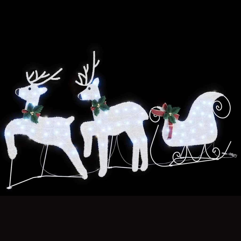 vidaXL LED Rendieren Decoratie 3 stuks Koud Wit - 36% Korting!