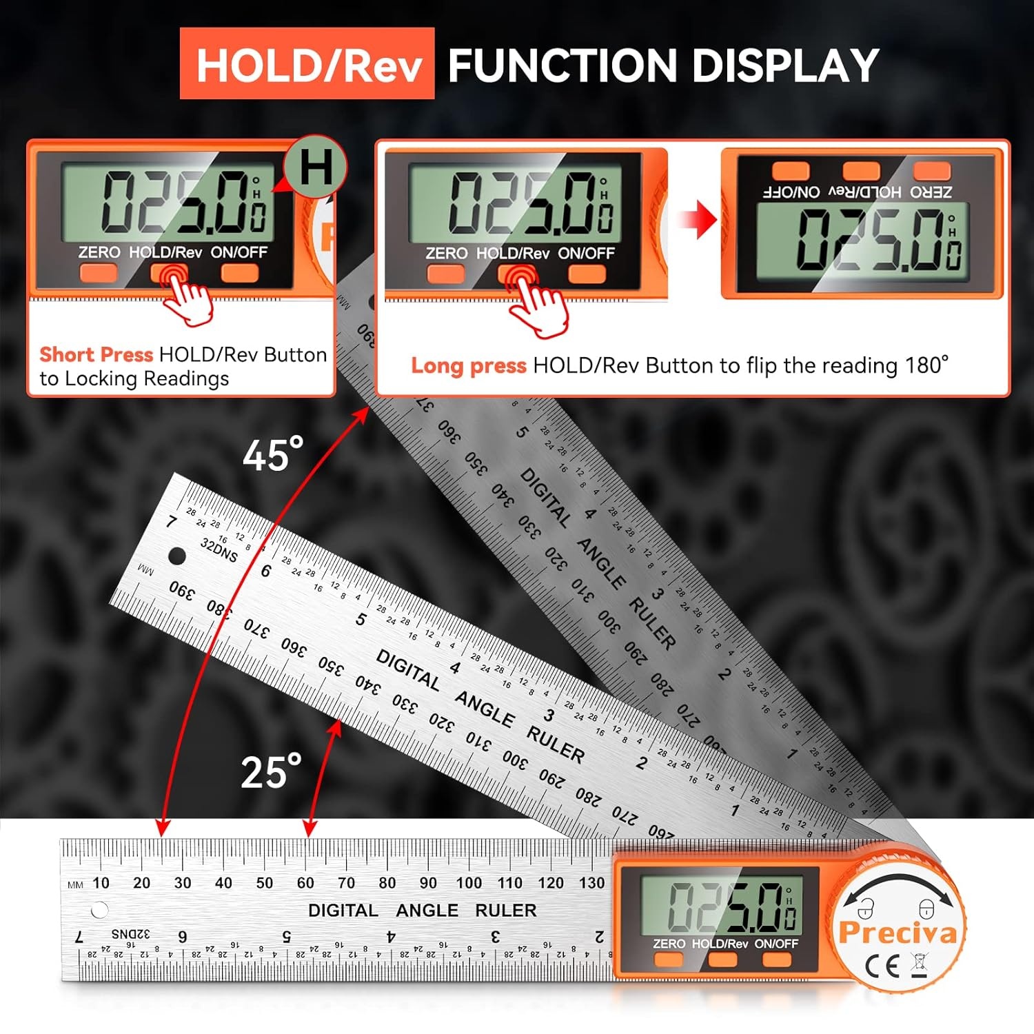 Digitale Grad enboog 400mm RVS - 32% Korting