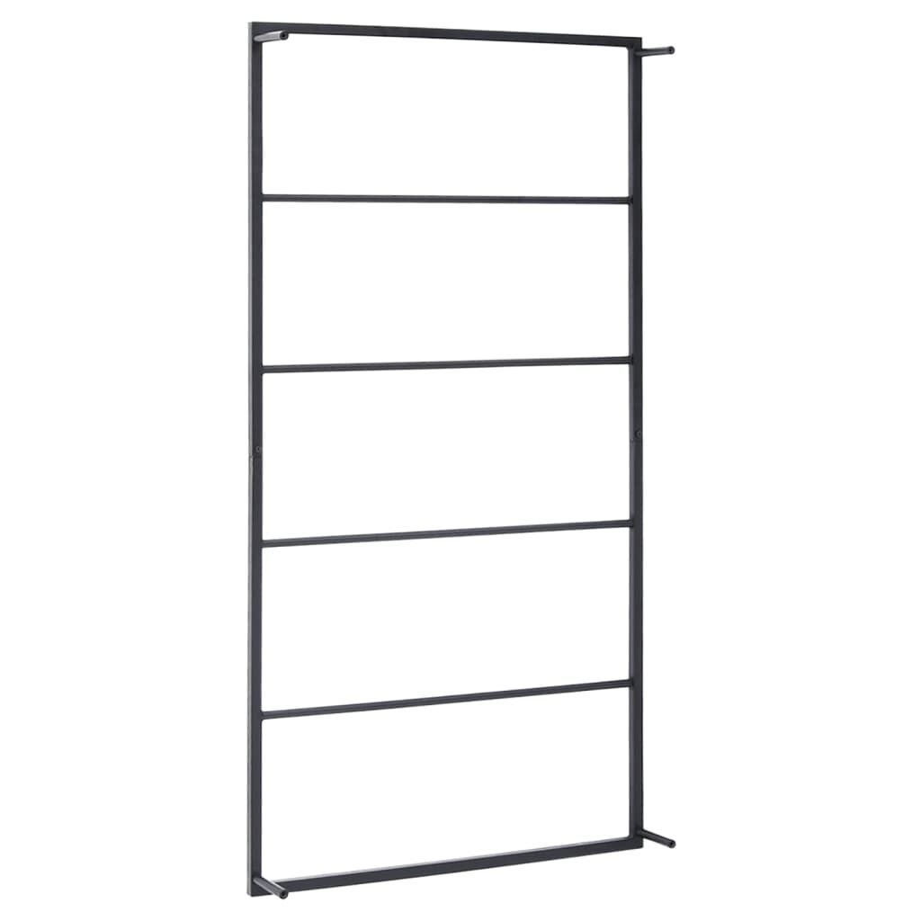 VidaXL Handdoekenrek Staal Zwart (60x10x116 cm) - 63% Korting!