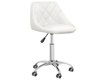 Draaibare Eetkamerstoel Kunstleer Wit - 34% Korting!