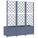 vidaXL Plantenbak met Latwerk - 120x40x136 cm Donkergrijs (34% Korting!)
