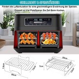 Siliconen Airfryer Vormen (5 stuks) - Dual Zone - 54% Korting