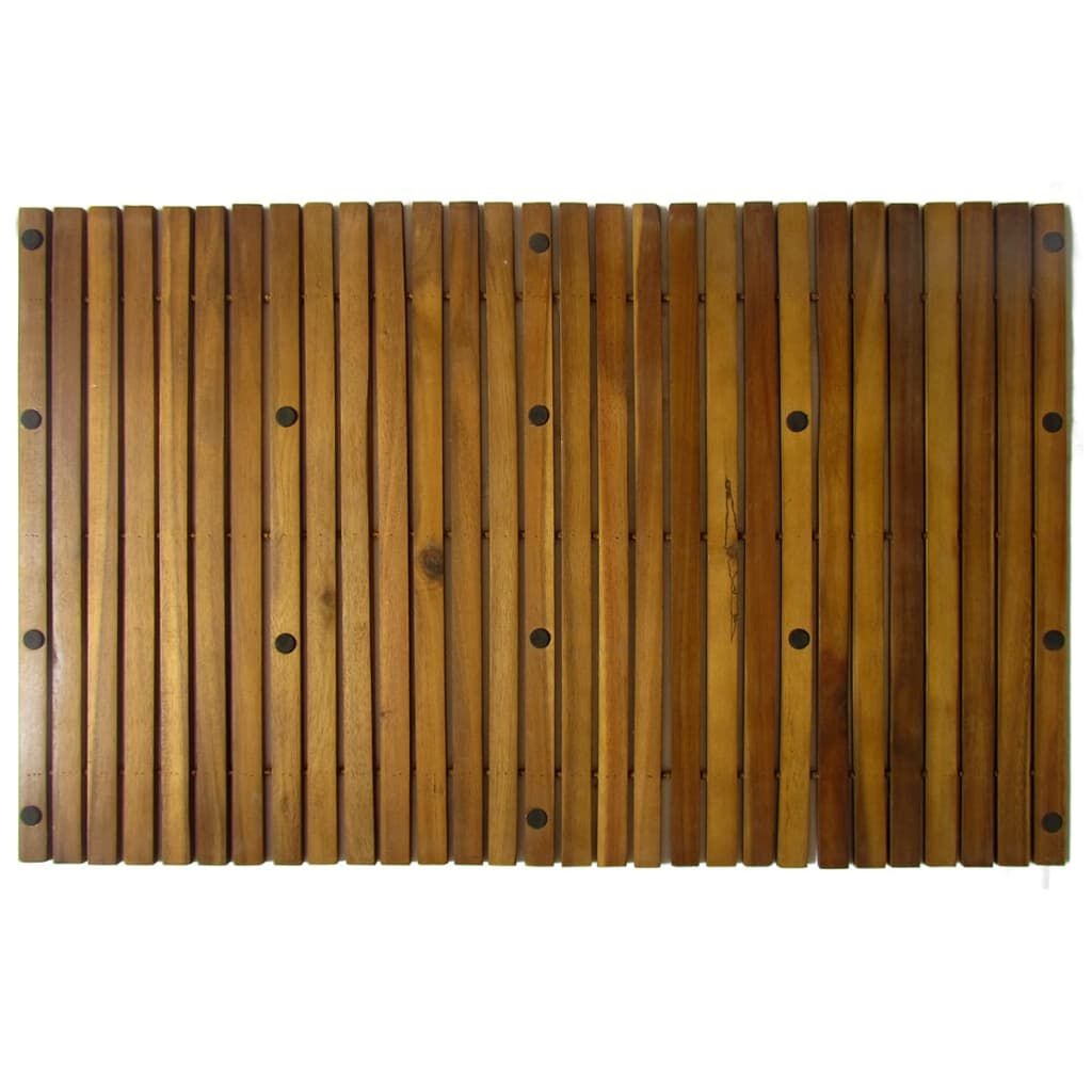vidaXL Houten Badmat Acaciahout 80x50 cm - 33% Korting!