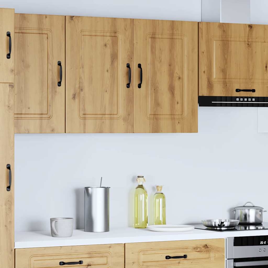 Keukenwandkast Kalmar bewerkt hout, 60% korting!