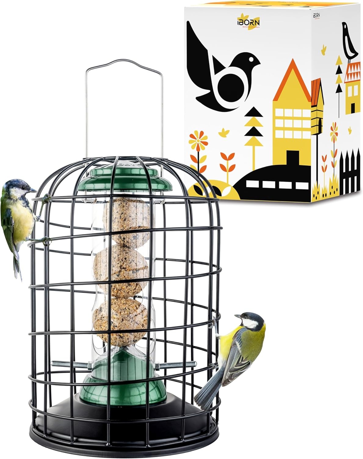 Eekhoornvrije Vogelvoeder (Groen, 20cm) - 28% Korting!