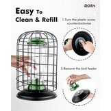 Eekhoornvrije Vogelvoeder (Groen, 20cm) - 28% Korting!