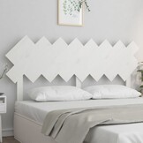 vidaXL Hoofdbord Grenenhout Wit 159,5 cm - 80% Korting!