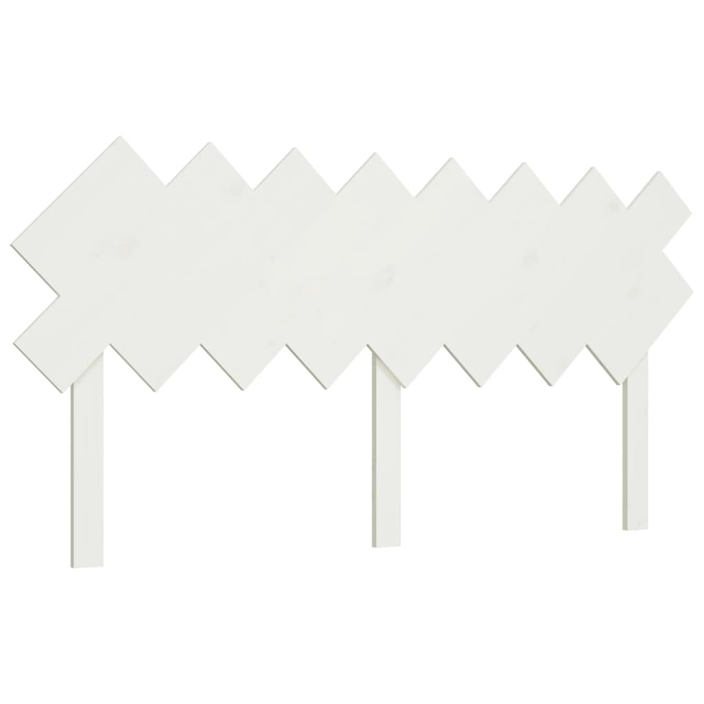 vidaXL Hoofdbord Grenenhout Wit (159,5cm) - 67% Korting!