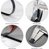 Horrengaas Gordijn Zwart 130x150 cm (23% Korting)