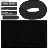 Horrengaas Gordijn Zwart 130x150 cm (23% Korting)