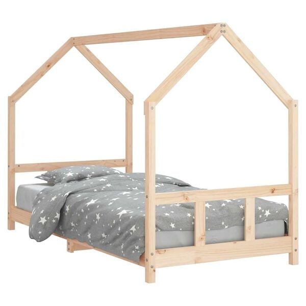 vidaXL Kinderbedframe Grenenhout 90x200 cm - 30% Korting!