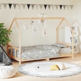 vidaXL Kinderbedframe Grenenhout 90x200 cm - 30% Korting!