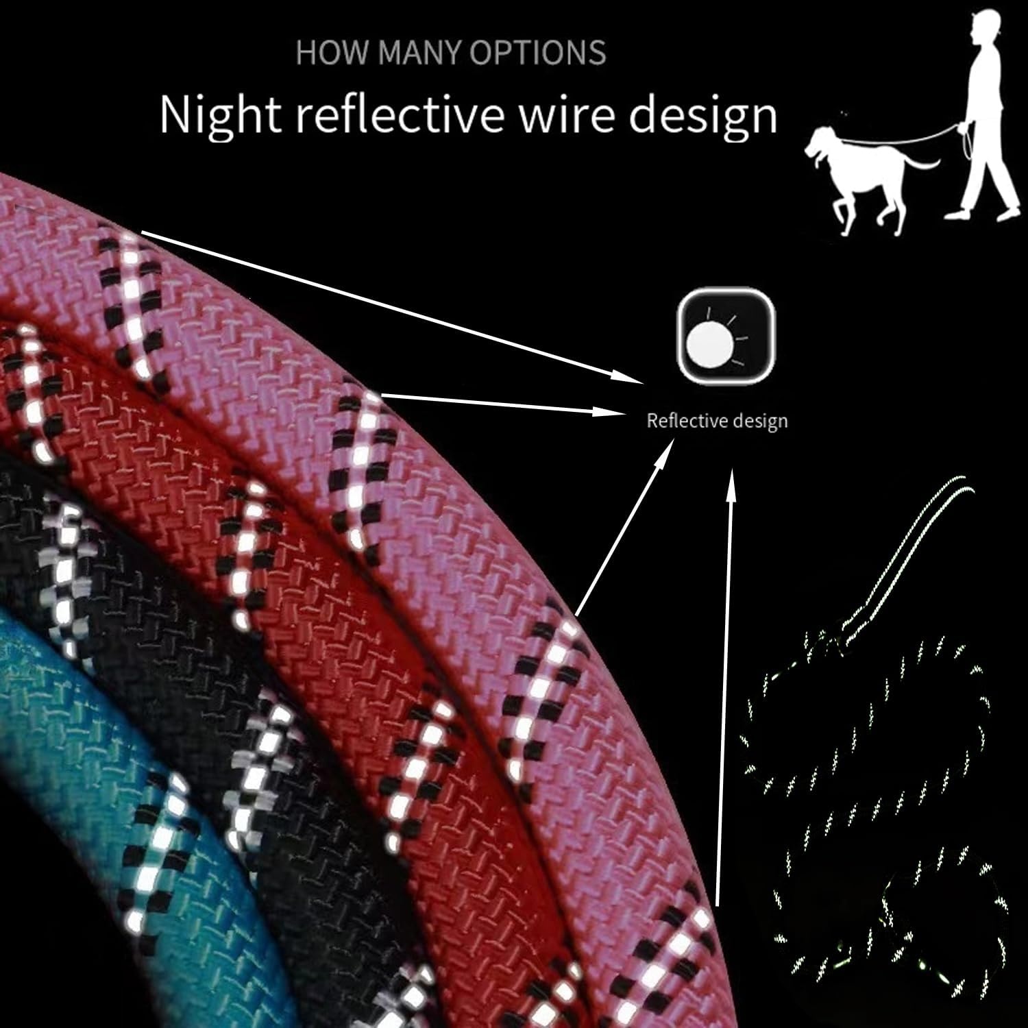 Hondenlijn Reflecterend Nylon Oranje 3m - 24% Korting!