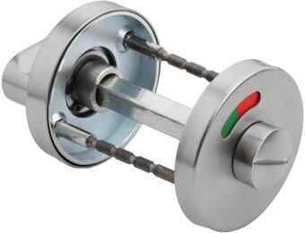 WC-Rozet RVS | Vrij/Bezet Indicator Gesatineerd | 27% Korting