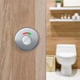 WC-Rozet RVS | Vrij/Bezet Indicator Gesatineerd | 27% Korting