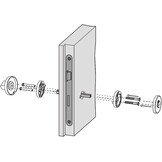 WC-Rozet RVS | Vrij/Bezet Indicator Gesatineerd | 27% Korting