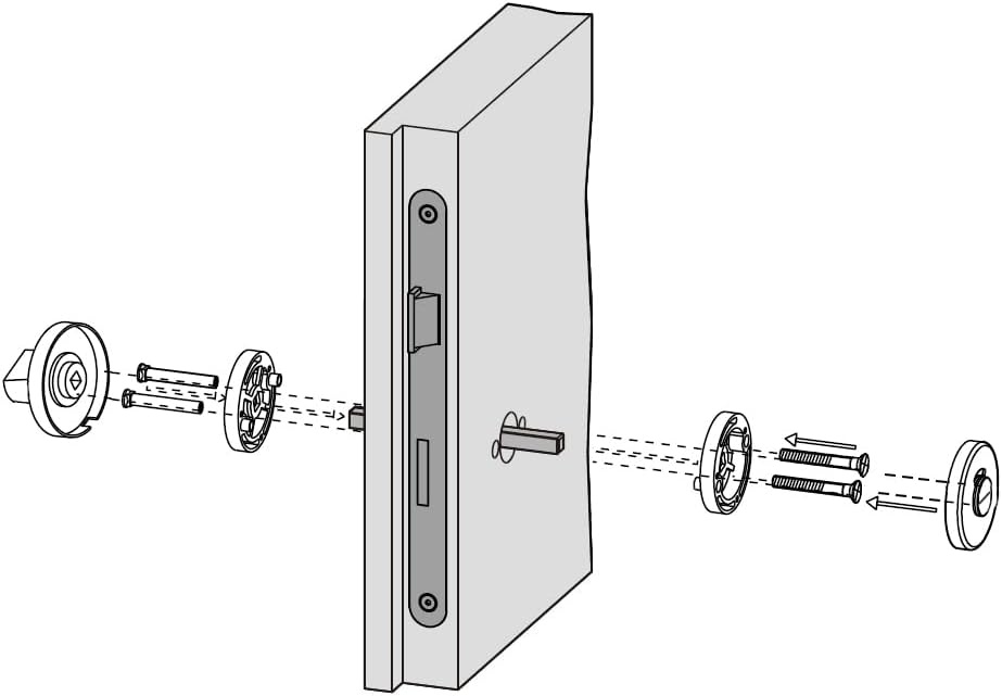 WC-Rozet RVS | Vrij/Bezet Indicator Gesatineerd | 27% Korting