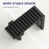 Schuifdeur Vloergeleiding Zwart - 26% Korting