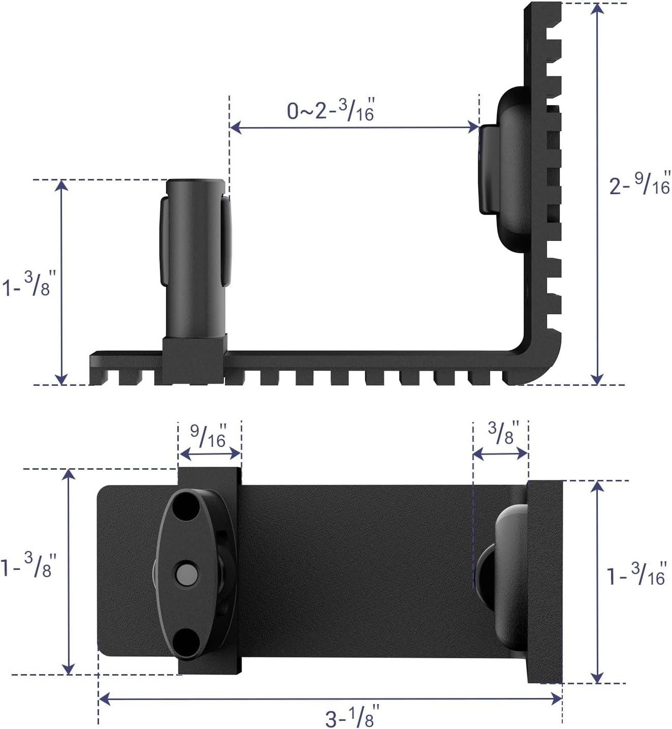 Schuifdeur Vloergeleiding Zwart - 26% Korting