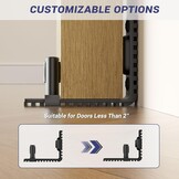 Schuifdeur Vloergeleiding Zwart - 26% Korting