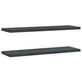 VidaXL Wandschappen RVS Zwart (2 stuks) - 60% Korting!