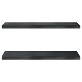 VidaXL Wandschappen RVS Zwart (2 stuks) - 60% Korting!