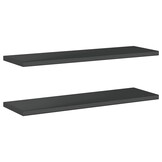 VidaXL Wandschappen RVS Zwart (2 stuks) - 60% Korting!