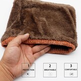 Dames Muts & Sjaal Set - Gradiënt Oranje - 28% Korting!