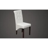 vidaXL Eetkamerstoelen Kunstleer Wit - 37% Korting!