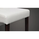 vidaXL Eetkamerstoelen Kunstleer Wit - 37% Korting!
