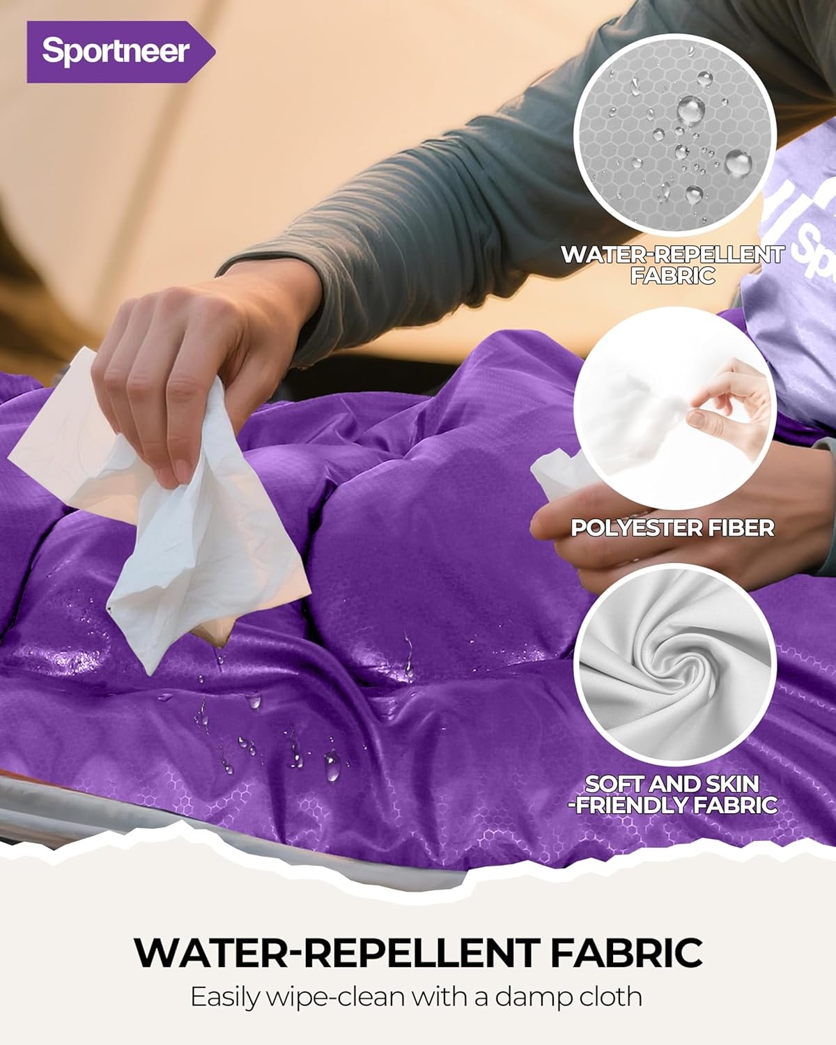 Waterdichte 3-seizoenen Slaapzak (221x80cm) - 28% Korting!