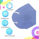 Gekleurde FFP2 Mondmaskers (50 stuks) - 28% Korting