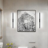 Zwarte LED Spiegelverlichting 60cm - 29% Korting