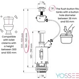 Waterbesparend Toilet Spoelmechanisme 3/6L Chroom - 32% Korting!
