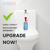 Waterbesparend Toilet Spoelmechanisme 3/6L Chroom - 32% Korting!