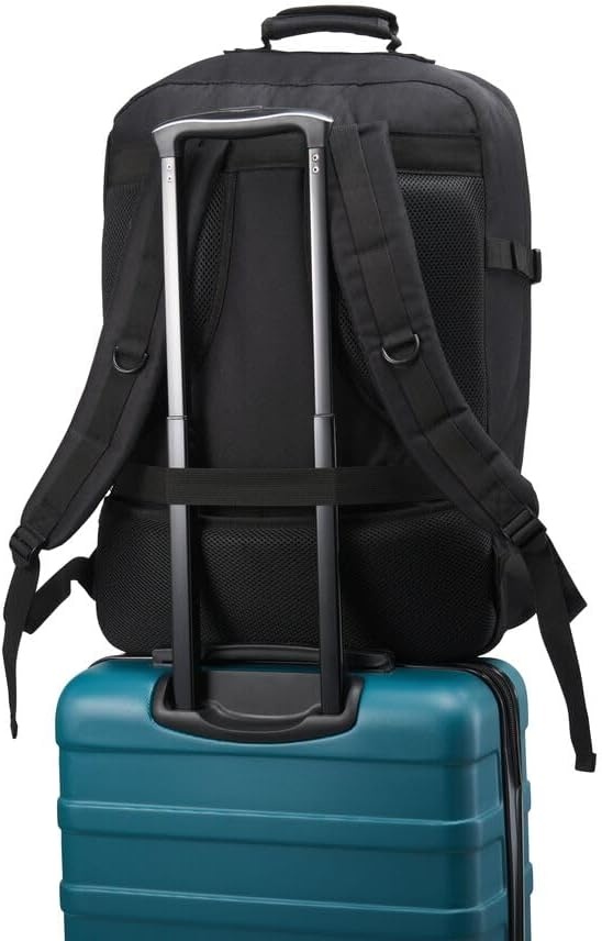 Reisrugzak Metz 44L Zwart - 57% Korting | Handbagage 55x40x20