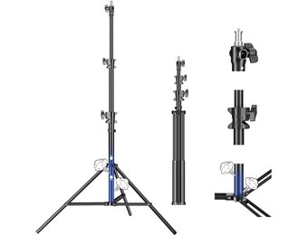 Lichtstatief 290 cm, 15 kg, Luchtgedempt, 34% Korting