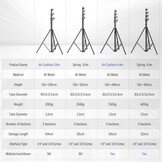Lichtstatief 290 cm, 15 kg, Luchtgedempt, 34% Korting