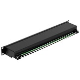 CAT7 Patchpaneel 24 Poorten Afgeschermd 19" Rack - 10 Gbps