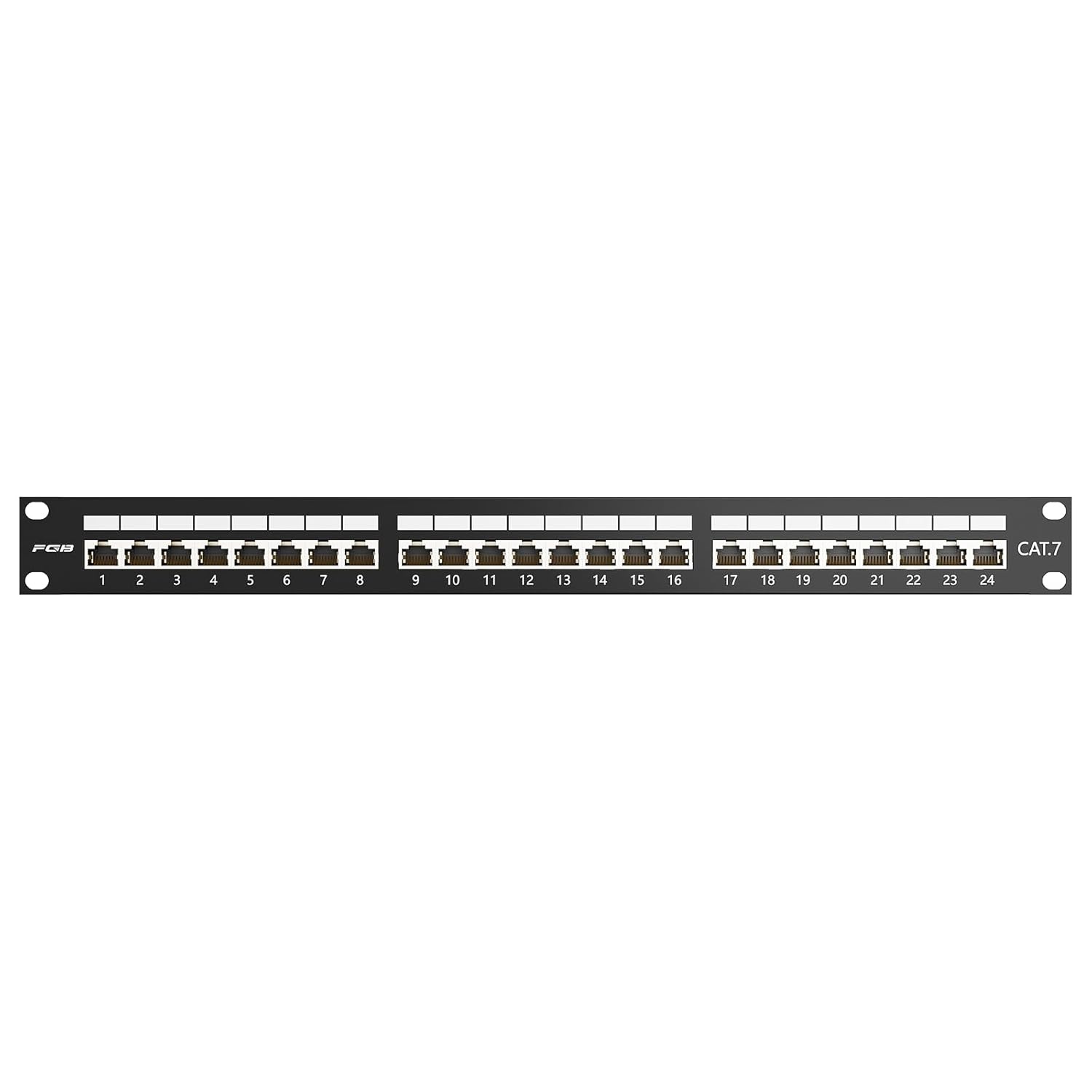 CAT7 Patchpaneel 24 Poorten Afgeschermd 19" Rack - 10 Gbps