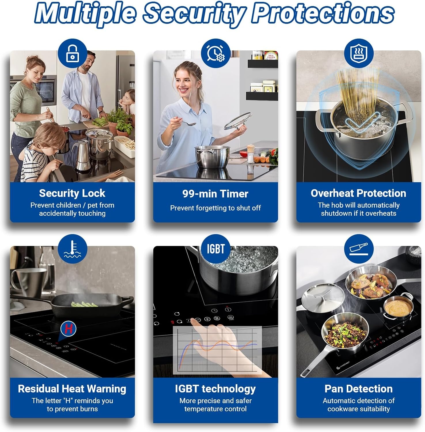 Inductiekookplaat 60cm - 4 Zones, FlexZone & Boost - 35% Korting!