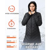 Verwarmde Dames Jas Zwart - 8 Warmtezones & Powerbank (57% Korting)