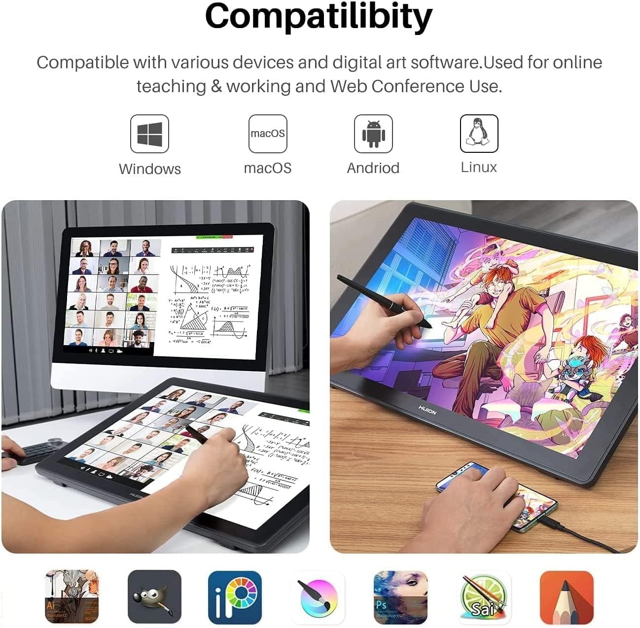 Grafische Tekentablet 23.8" 2.5K QHD - 30% Korting