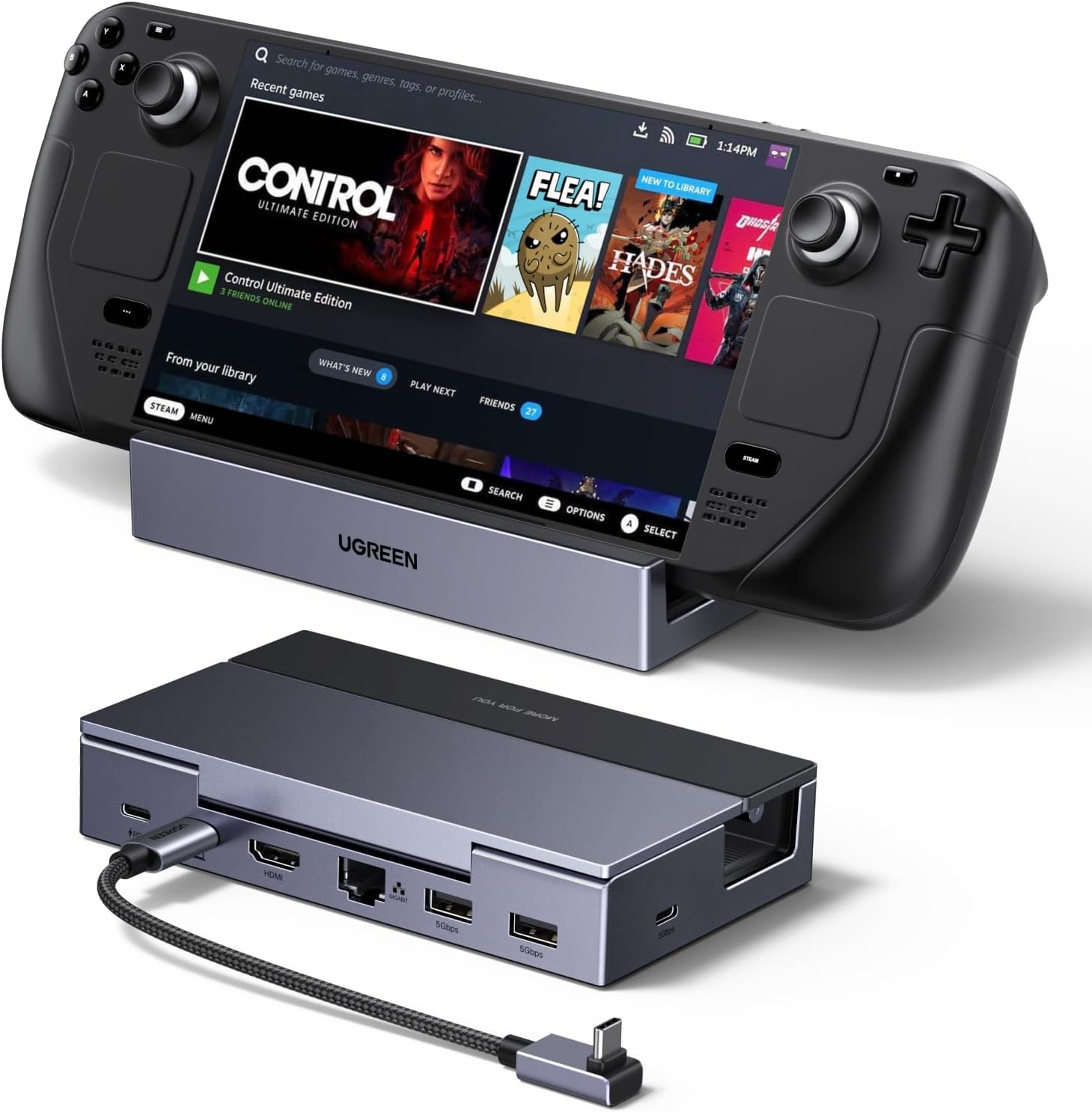 Geretourneerd: 6-in-1 Dockingstation (4K 120Hz) met 34% Korting