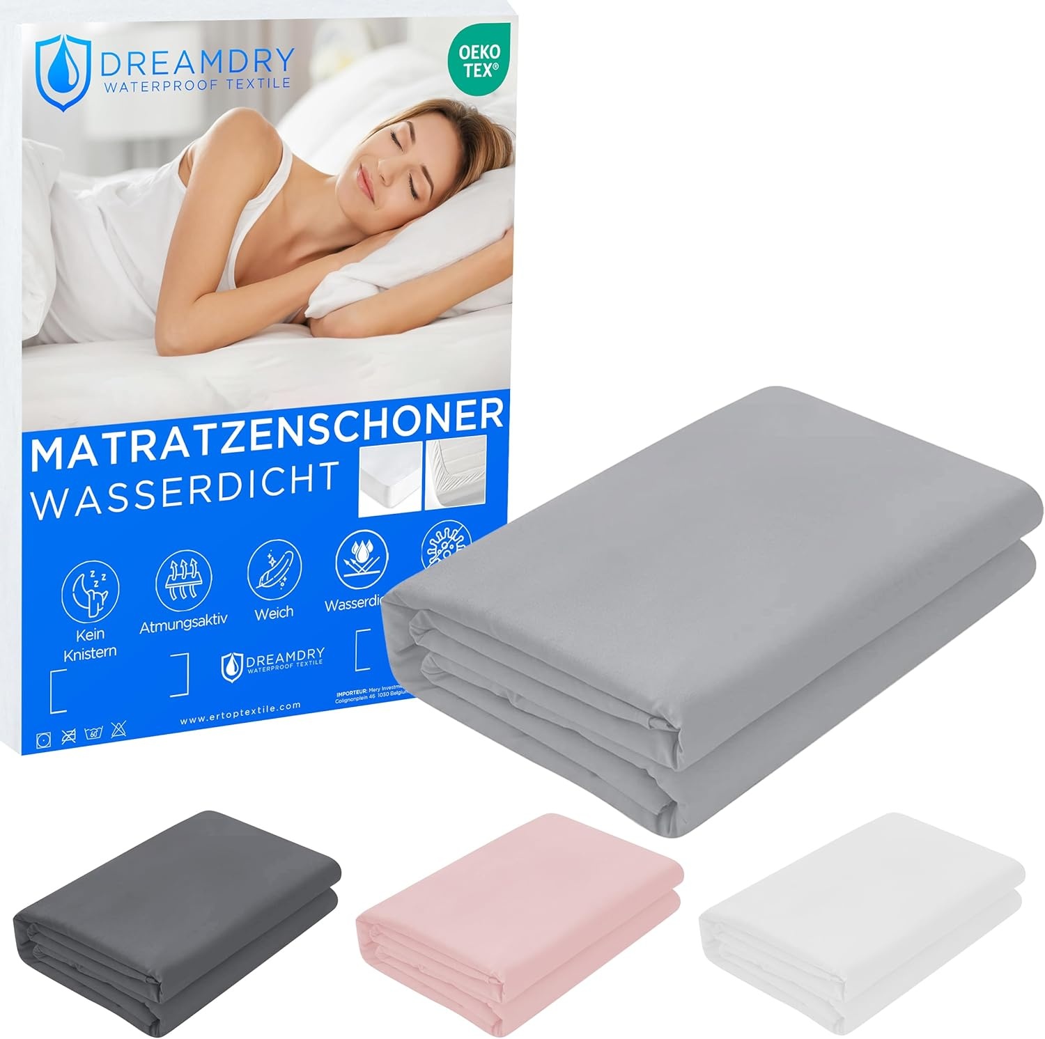 Waterdichte Matrasbeschermer 70x140cm: Ademend & Wasbaar - 49% Korting